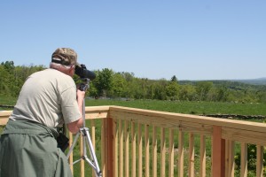Harrison Achilles viewing bobolinks