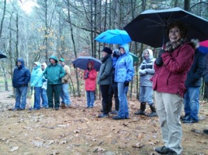 Participants during the Pynchon's Grist Mill site dedication.